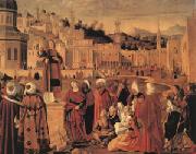 Vittore Carpaccio Stephen Preaching at Jerusalem (mk05) oil painting on canvas